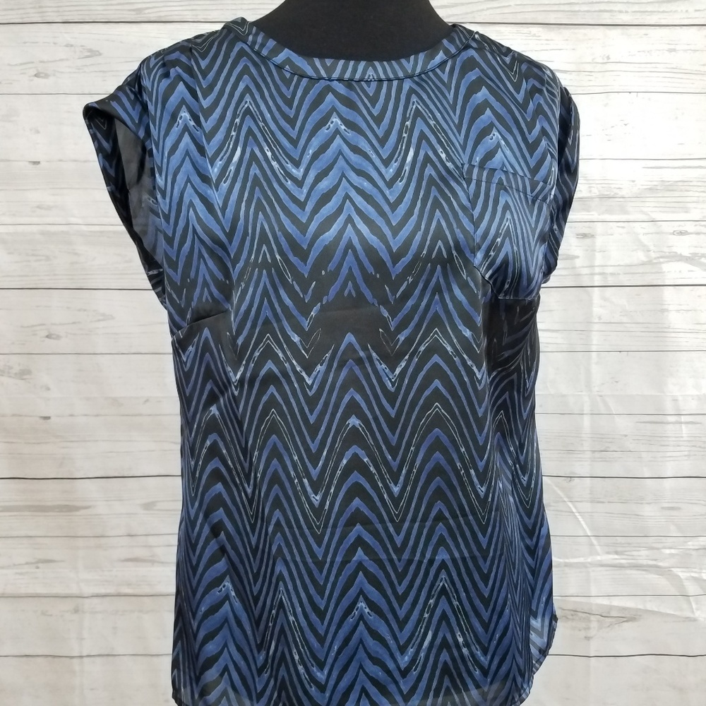 Black and Blue dress top